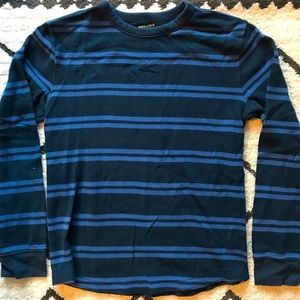 Blue striped sweater